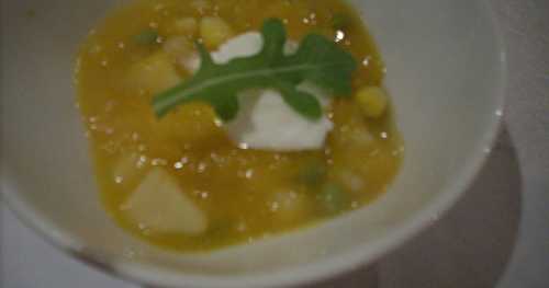 Soupe à la courge butternut à l'amérindienne