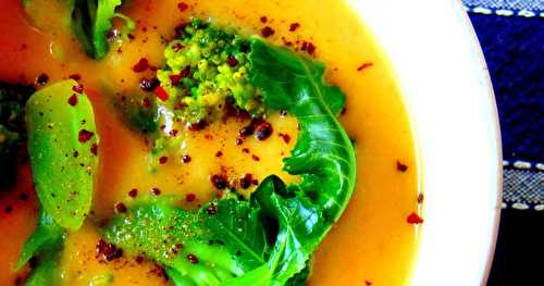 Soupe de légumes au brocoli  