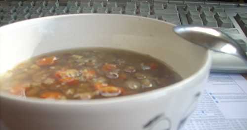 Soupe et salade post ramassage de feuilles