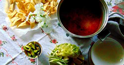 Soupe pozole végétale