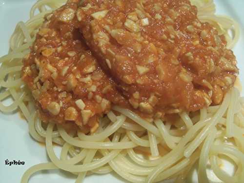 Spaghetti aux graines de tournesol de Geccoe