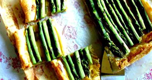 Tarte simplette aux asperges 