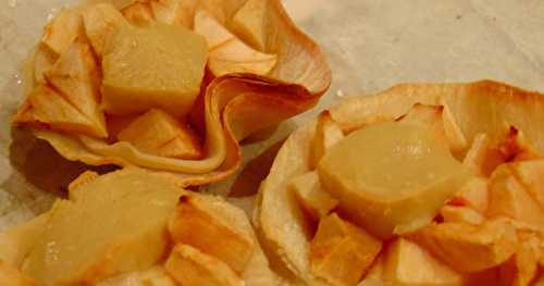 Tartelettes aux pommes et au "chèvre"