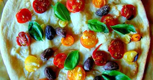 Pizza caprese 