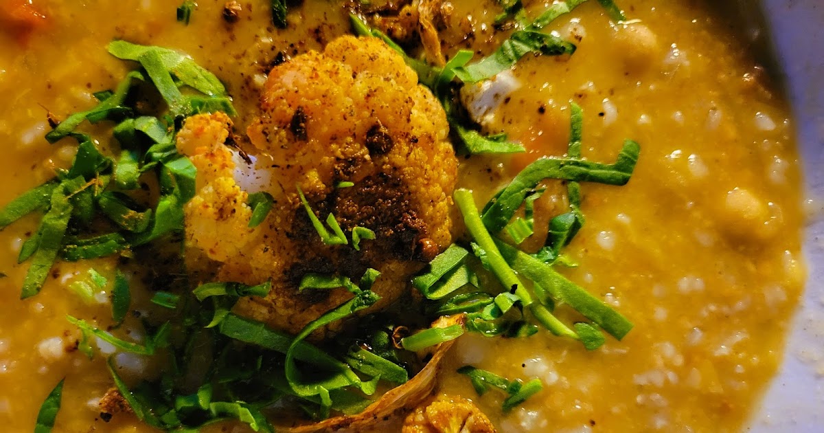 Soupe aux lentilles et arachides  