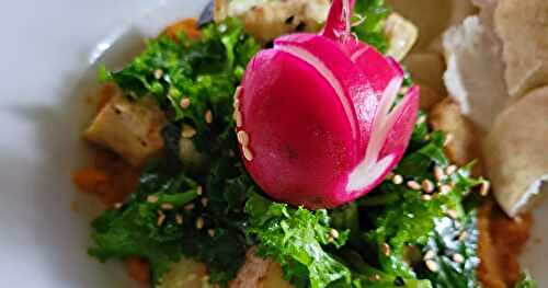 Houmos, tofu, kale...