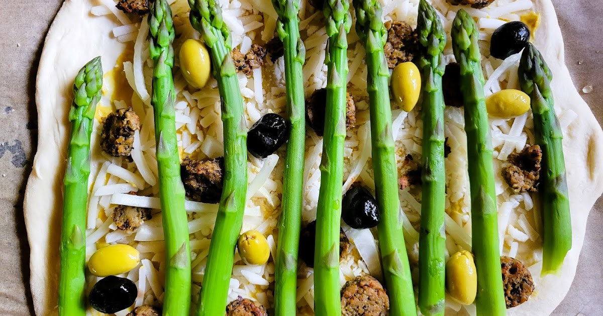 Pizza aux asperges