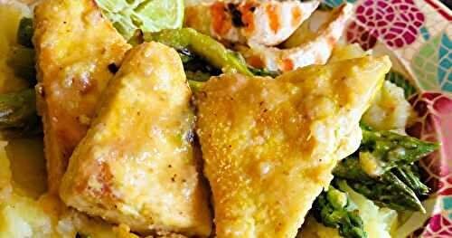 Tofu et asperges au citron vert 