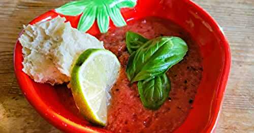 Gaspacho ou...  Smoothie salé  