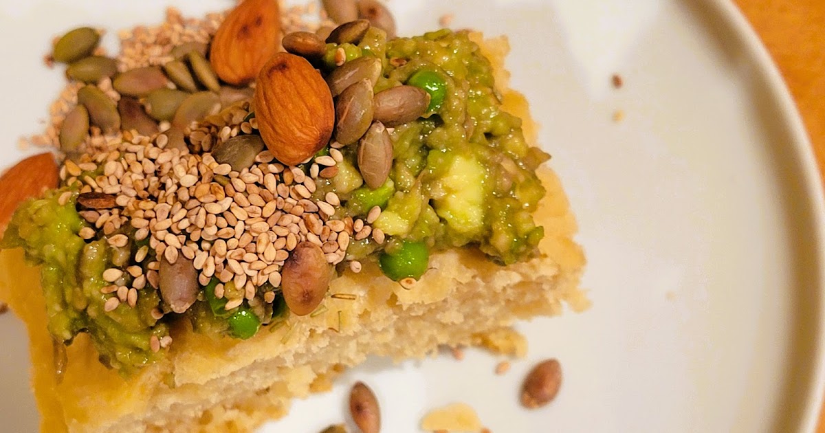 Focaccia à la poicamole avec graines grillées