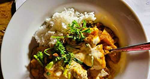 Tofu "au beurre" à la courge 