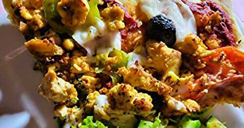 Pizza d'inspiration grecque 