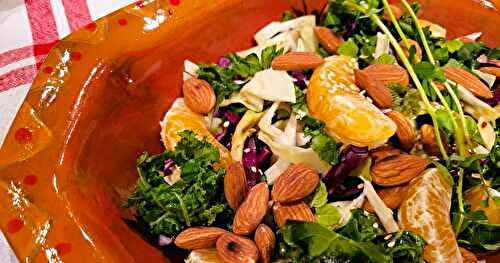 Salade hivernale de chou et agrume 