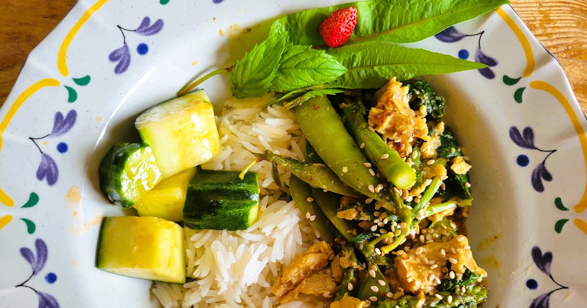 { Wannabe } Stir fry aux légumes verts et poulet végétal