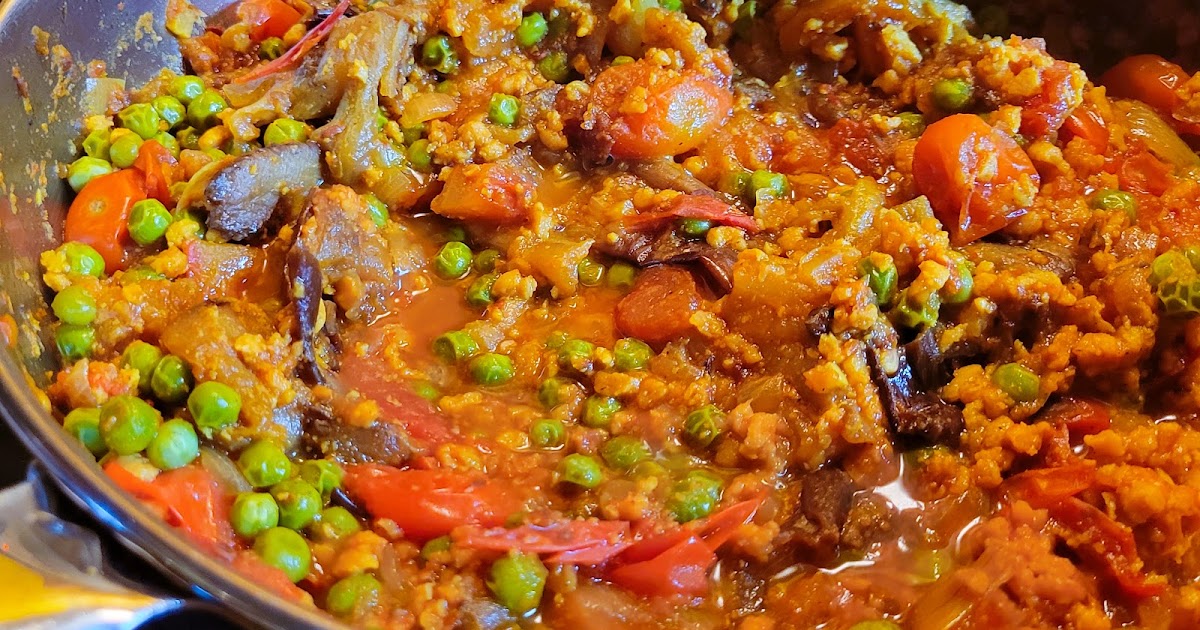 Ragoût d'aubergines et tomates inspiré du Bengan Bharta