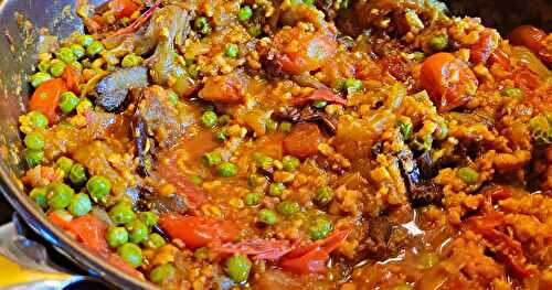 Ragoût d'aubergines et tomates inspiré du Bengan Bharta
