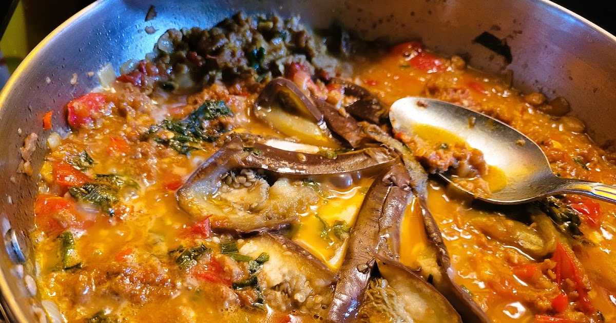 Ragoût de haché végétal avec aubergines