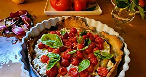 Tarte aux tomates cerises 