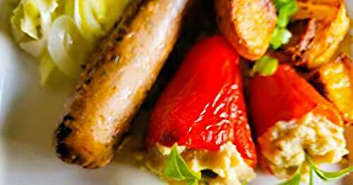 Petits poivrons farcis à l'houmos