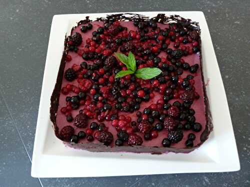 Bavarois aux fruits rouges