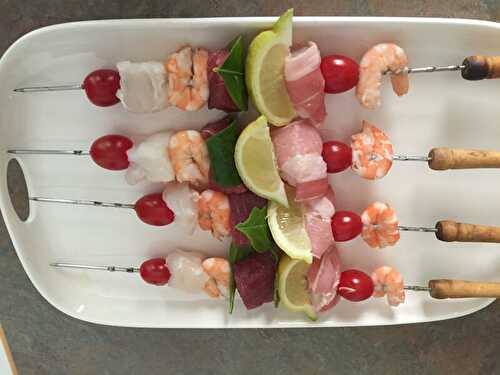 Brochettes de poisson