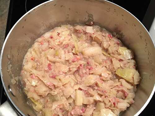 Chou blanc aux lardons