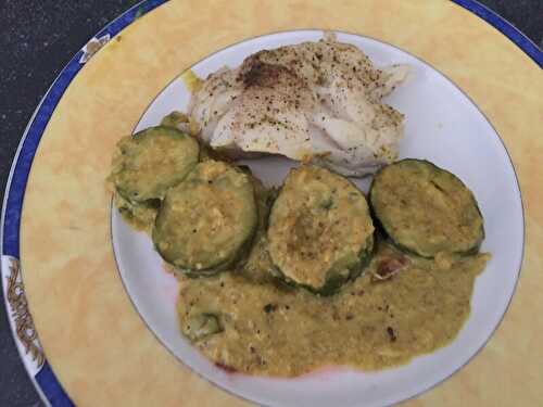 Courgettes au curcuma