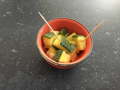 Courgettes au curry pour l'apéro