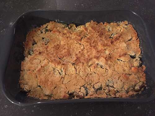 Crumble de courgettes au parmesan