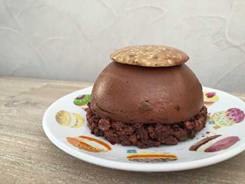 Dôme chocolat au riz soufflé