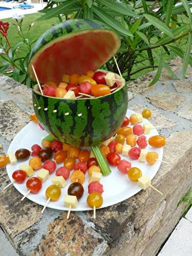 Pastèque barbecue