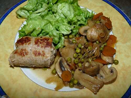 Paupiettes de veau aux champignons