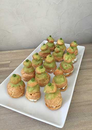 Religieuses aux petits pois et à la menthe