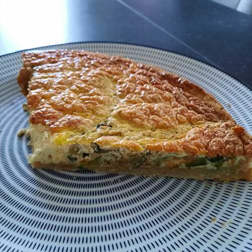 Tarte à la courgette et fromage frais