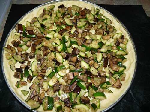 Tarte courgettes, aubergines et féta