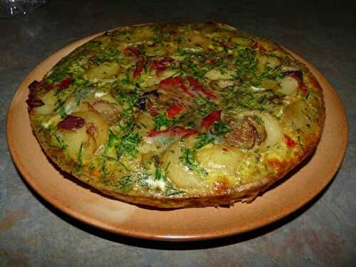 Tortilla espagnole aux poivrons