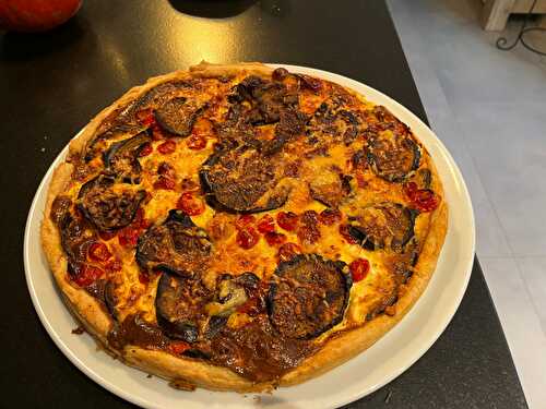 Tarte aux aubergines et feta à l’indienne