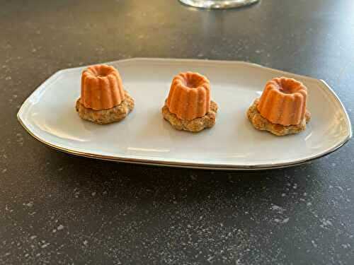 Panna cotta de chorizo sur crackers au parmesan