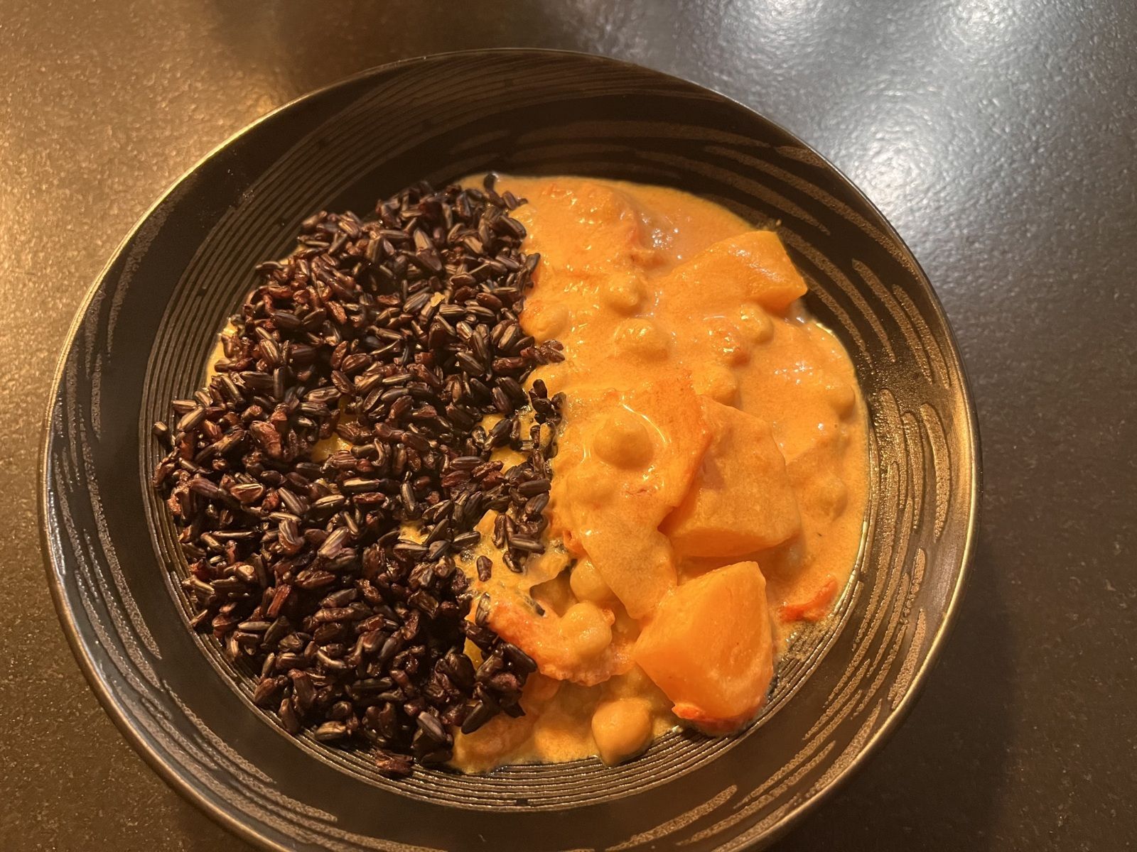Curry de pois chiches et butternut