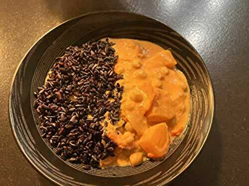 Curry de pois chiches et butternut