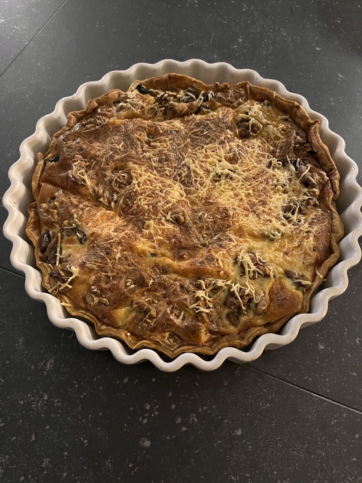 Tarte aux champignons