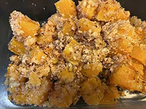Crumble de courge au parmesan