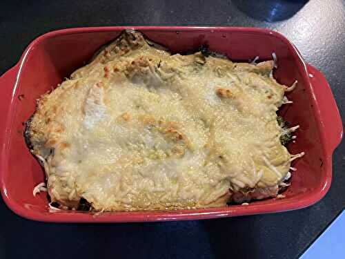 Gratin de poulet et de brocolis