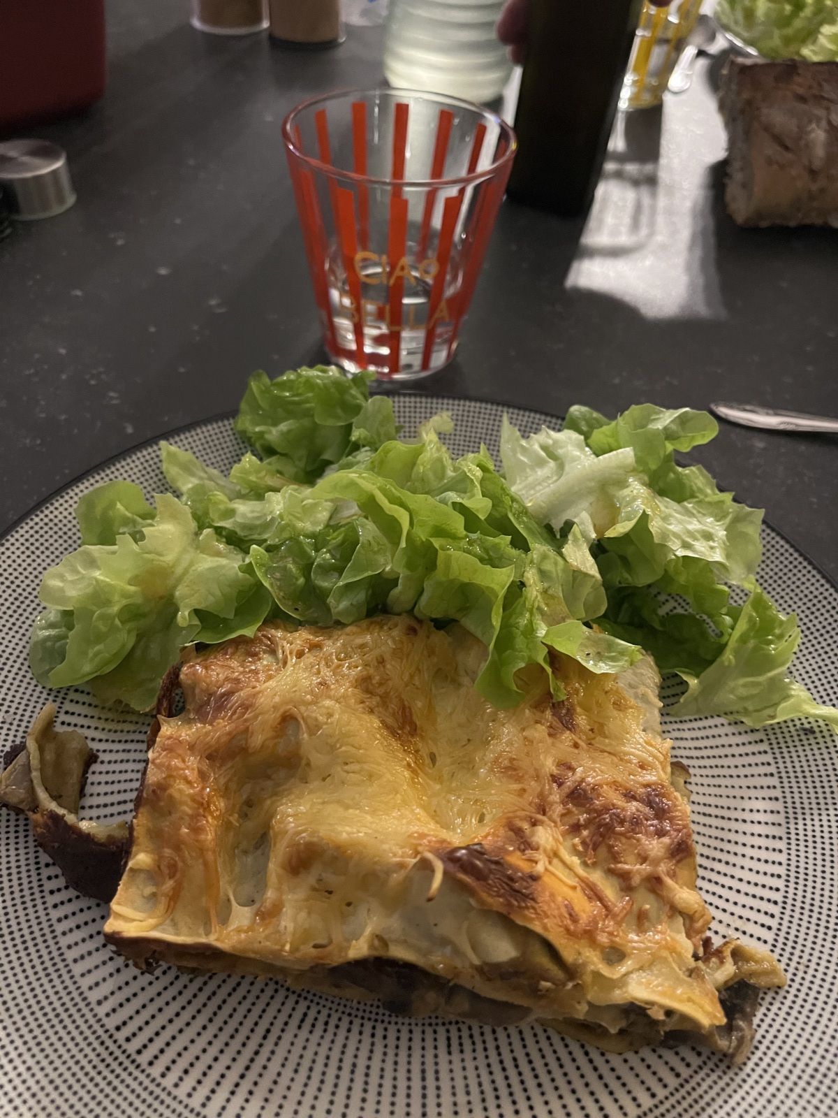 Lasagnes à la courge butternut et aux champignons