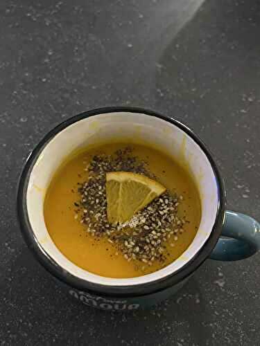 Velouté de carottes , gingembre et orange