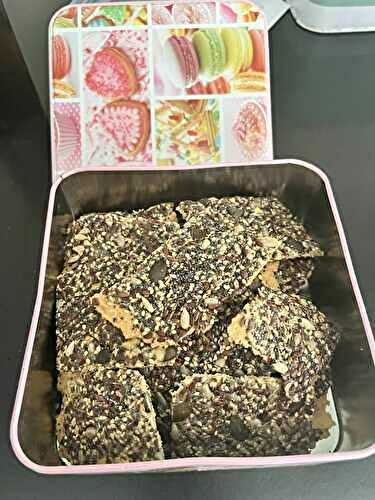Crackers de pois chiche aux graines