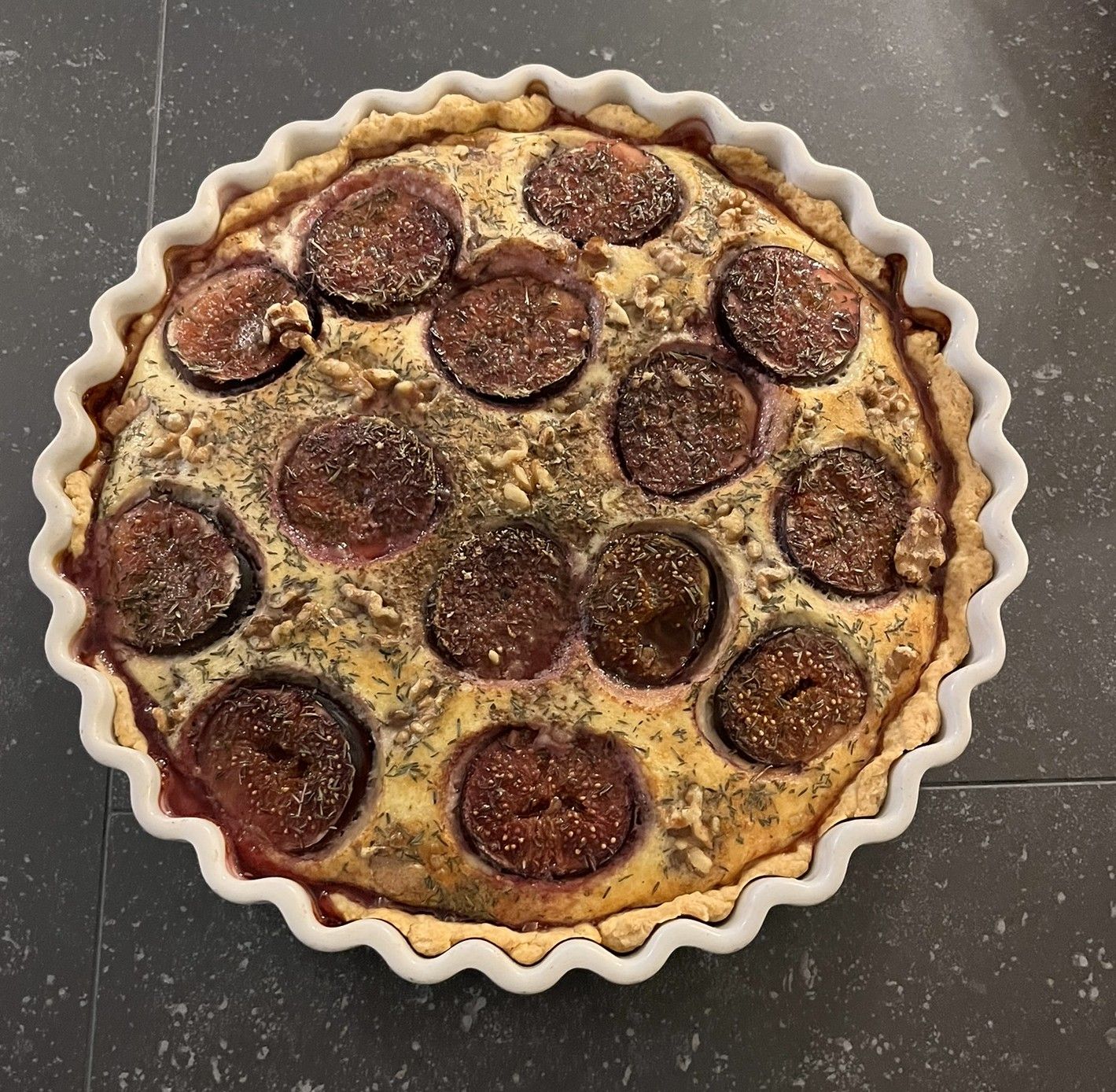 Tarte aux figues et au chèvre