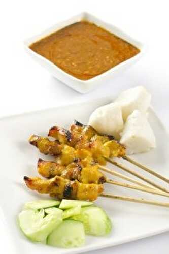 Recette : Brochettes de poulet malaisiennes et sauce satay