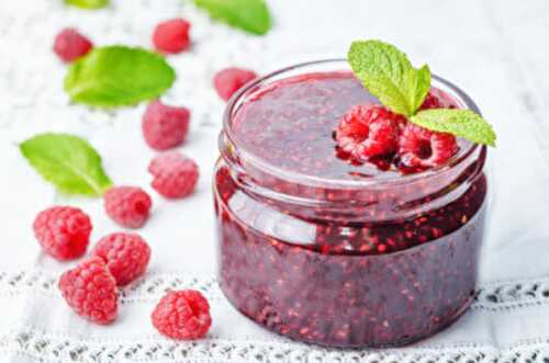 Recette : confiture de framboises allégée (agar-agar + sucre de coco) !