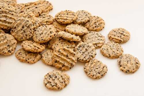 Recette : cookies au parmesan et graines de nigelle